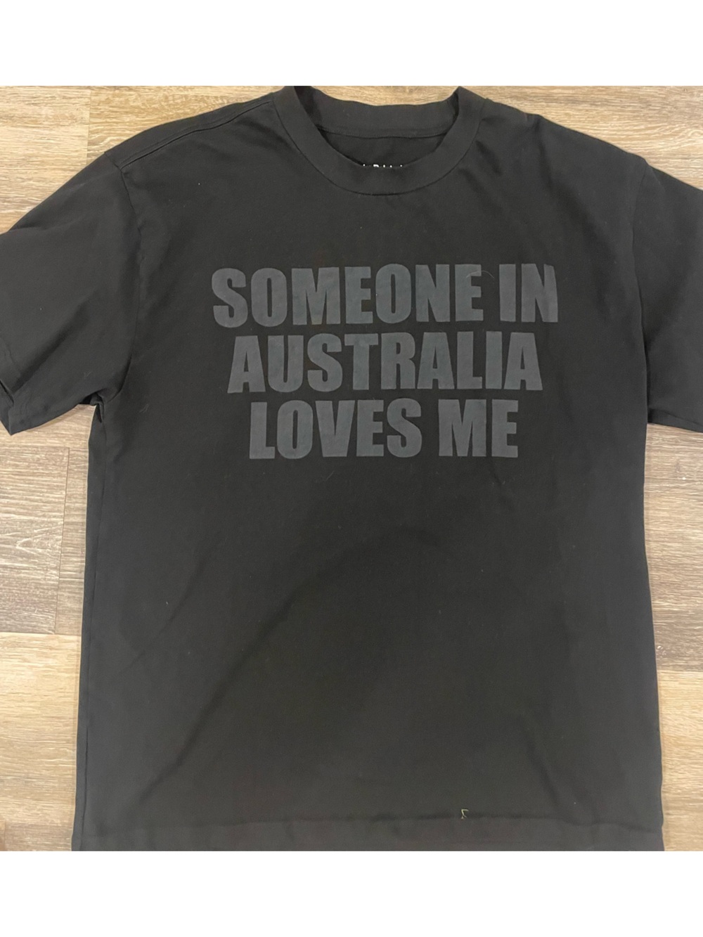Drake some sexy songs for you Black Short-Sleeve Graphic Tee with Tonal Print